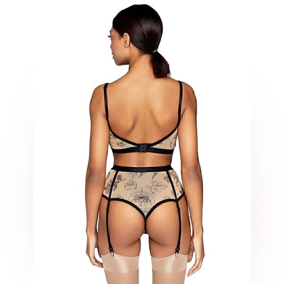 Bustier Bra Tattoo Print Citala by Less Is Amor - Picture 2 of 5